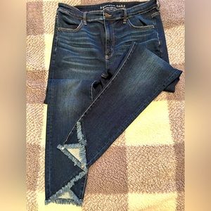 American Eagle skinny tulip hem jeans